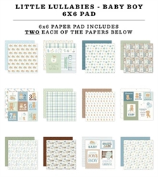 Carta Bella Paper Pad 6x6" - Little Lullabies Baby Boy